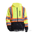 High Vis Sweater Security Hoodies Reflective Safety Jacket